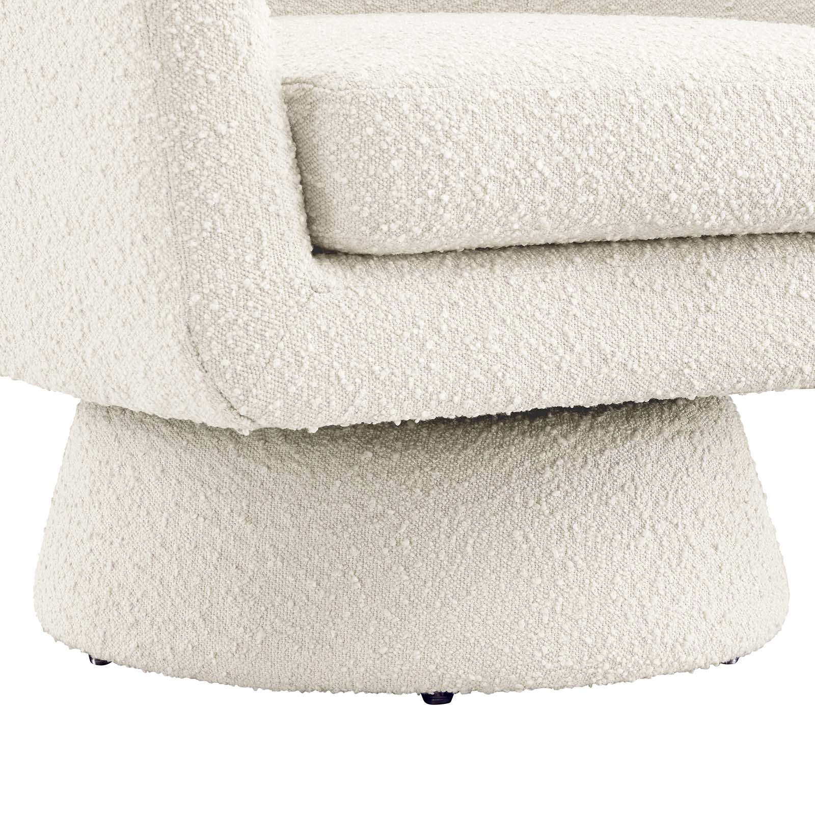 Astral Boucle Fabric Boucle Fabric Swivel Chair By Modway - EEI-6359 | Armchairs | Modishstore - 5