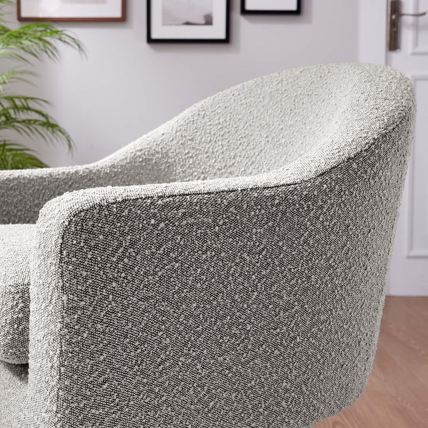 Astral Boucle Fabric Boucle Fabric Swivel Chair By Modway - EEI-6359 | Armchairs | Modishstore - 16