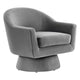 Astral Performance Velvet Fabric and Wood Swivel Chair By Modway - EEI-6360 | Armchairs | Modishstore - 2