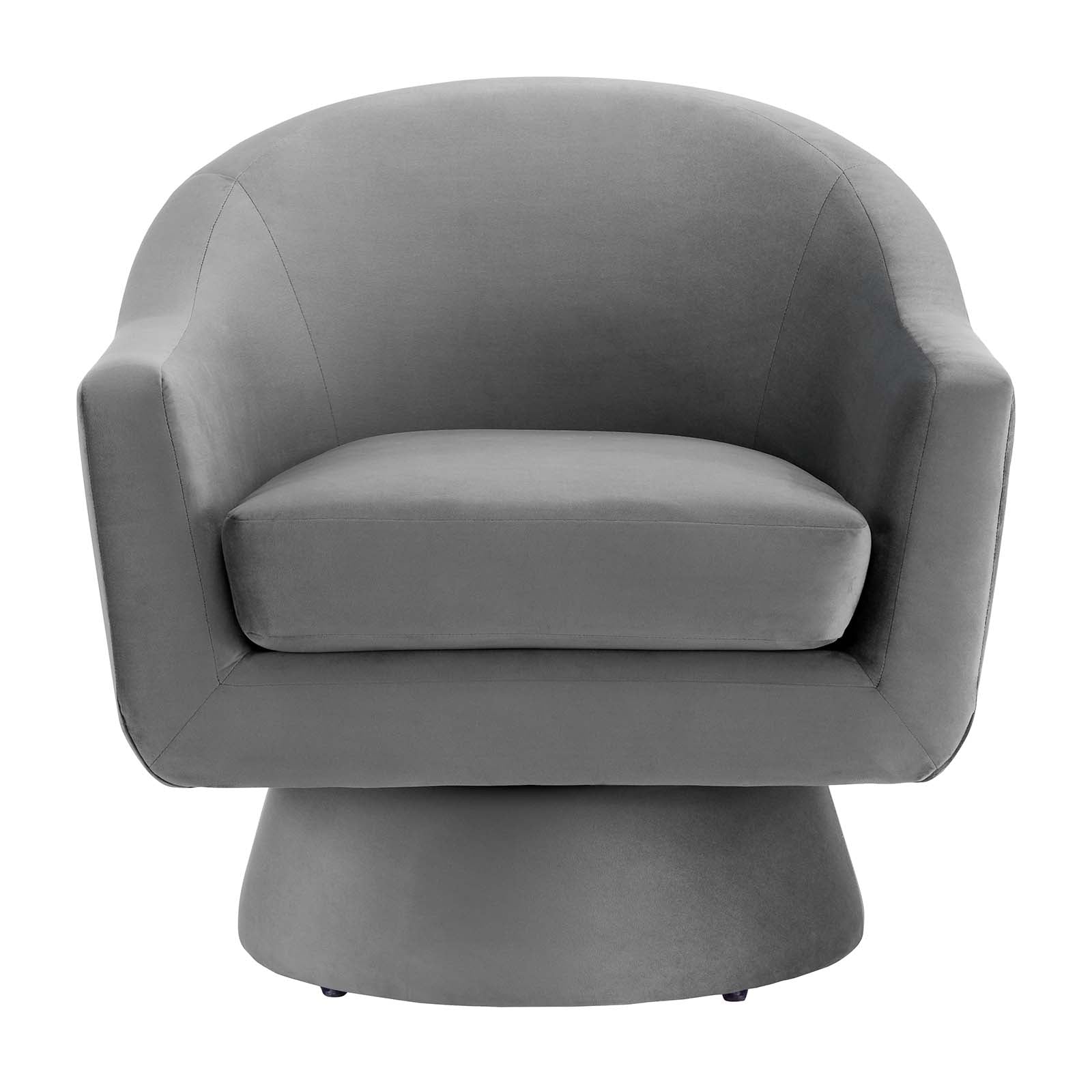 Astral Performance Velvet Fabric and Wood Swivel Chair By Modway - EEI-6360 | Armchairs | Modishstore - 5