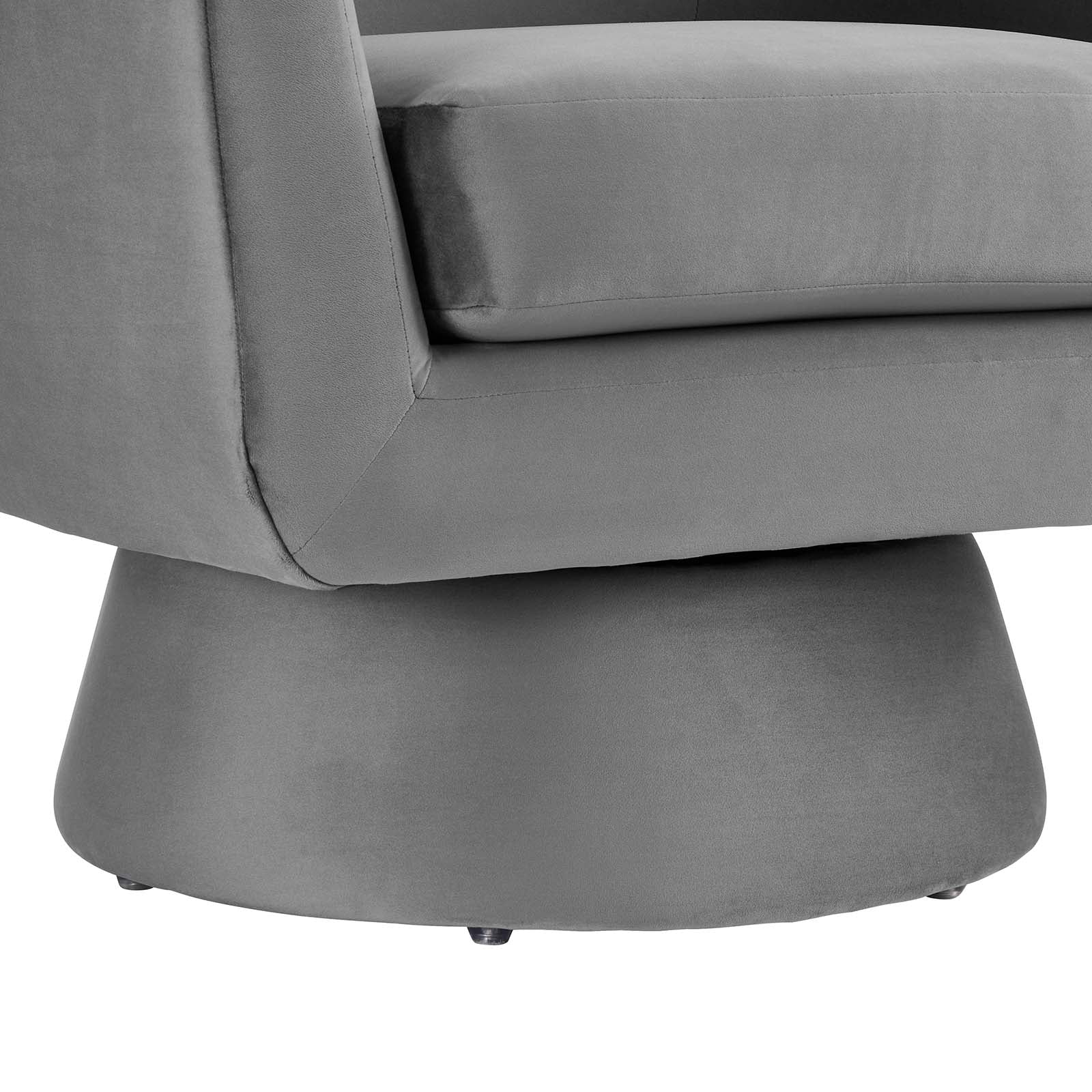 Astral Performance Velvet Fabric and Wood Swivel Chair By Modway - EEI-6360 | Armchairs | Modishstore - 6