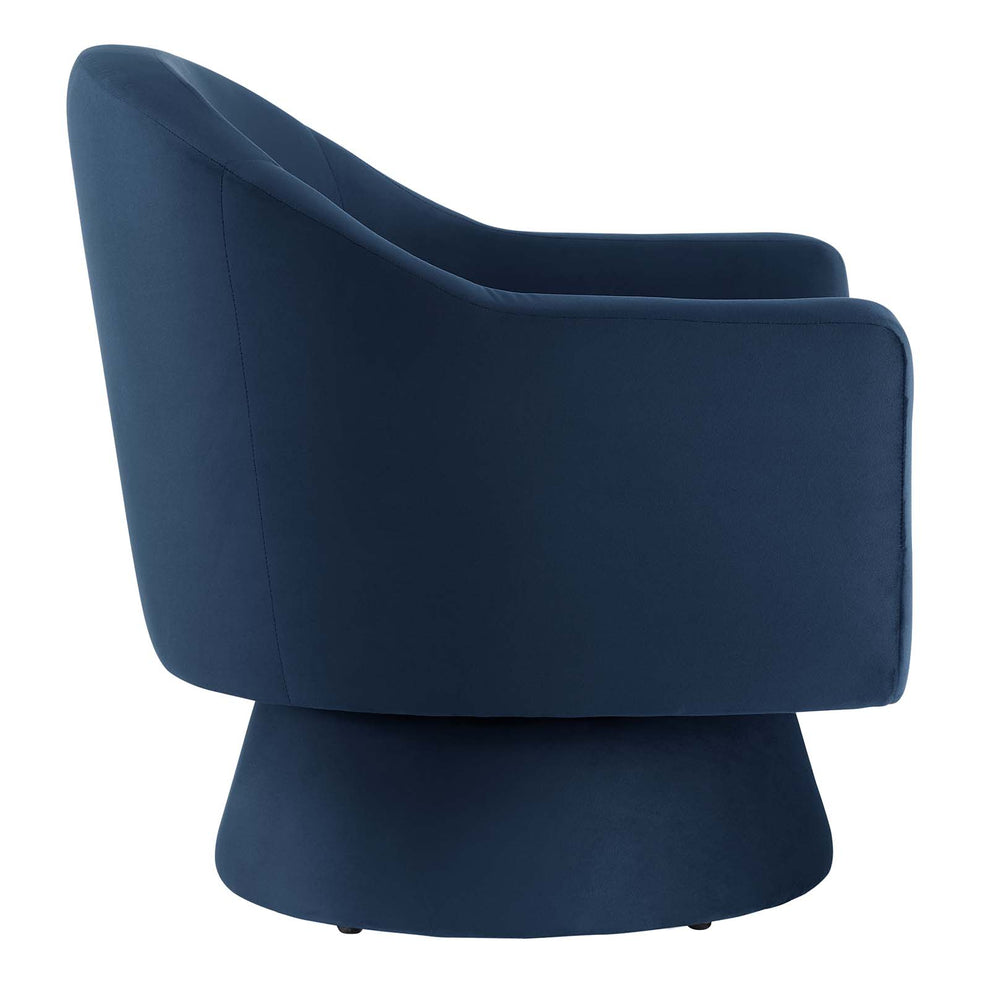 Astral Performance Velvet Fabric and Wood Swivel Chair By Modway - EEI-6360 | Armchairs | Modishstore - 10