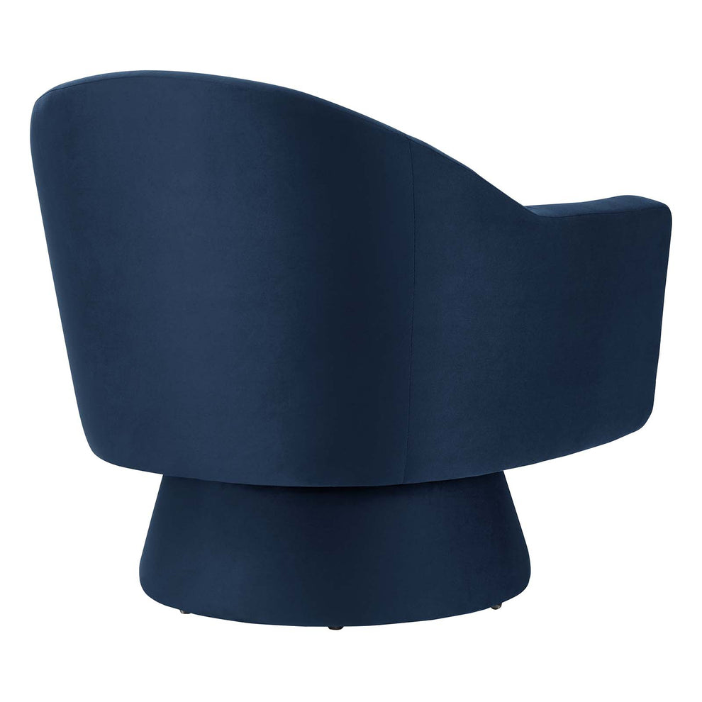 Astral Performance Velvet Fabric and Wood Swivel Chair By Modway - EEI-6360 | Armchairs | Modishstore - 11