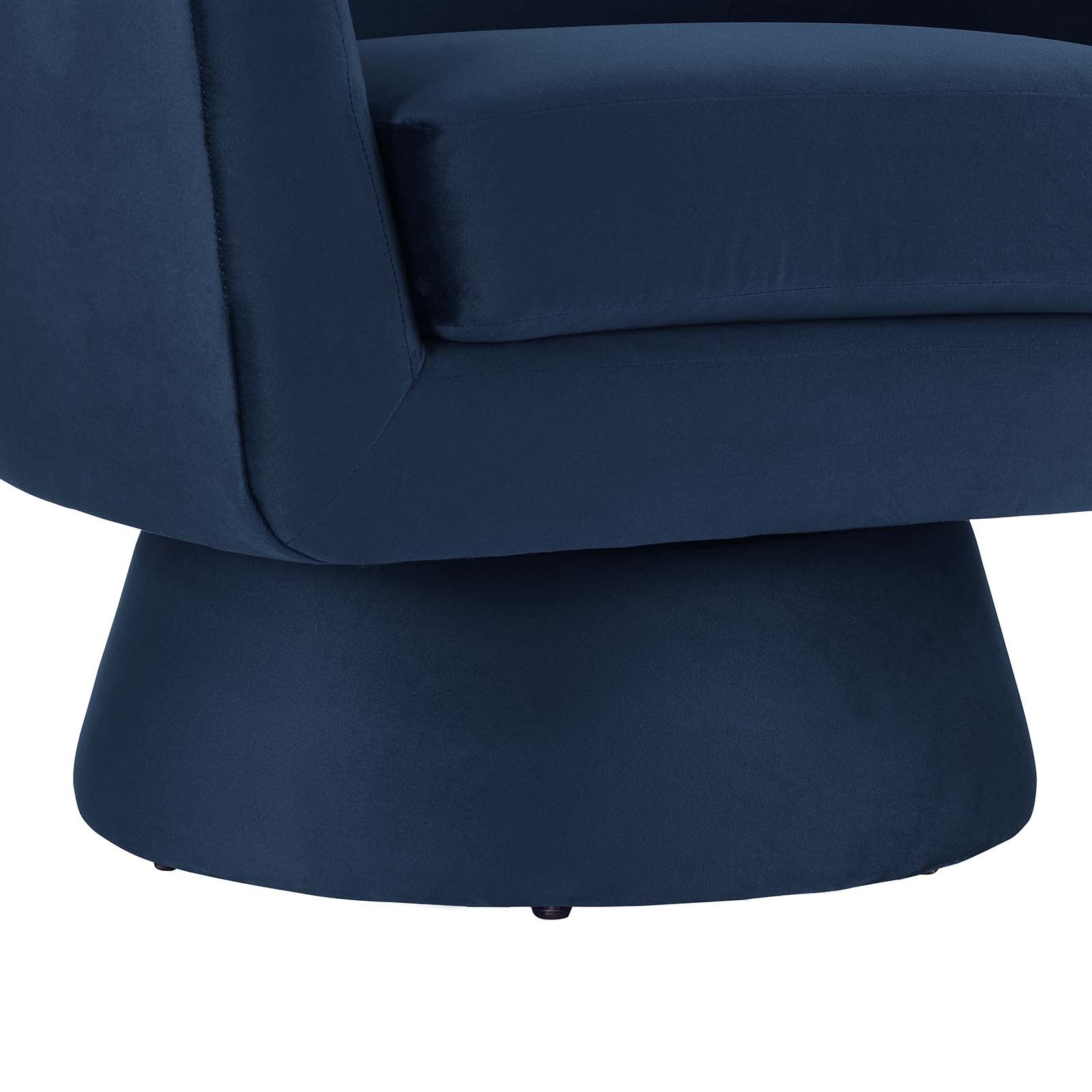 Astral Performance Velvet Fabric and Wood Swivel Chair By Modway - EEI-6360 | Armchairs | Modishstore - 13