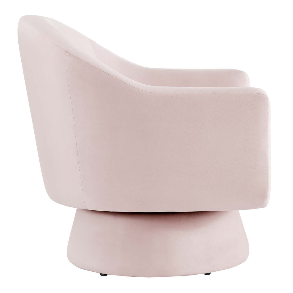 Astral Performance Velvet Fabric and Wood Swivel Chair By Modway - EEI-6360 | Armchairs | Modishstore - 18