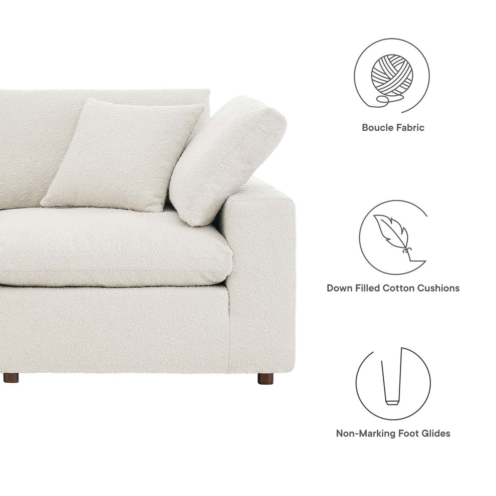 Commix Down Filled Overstuffed Boucle Fabric Loveseat By Modway - EEI-6361 | Loveseats | Modishstore - 8