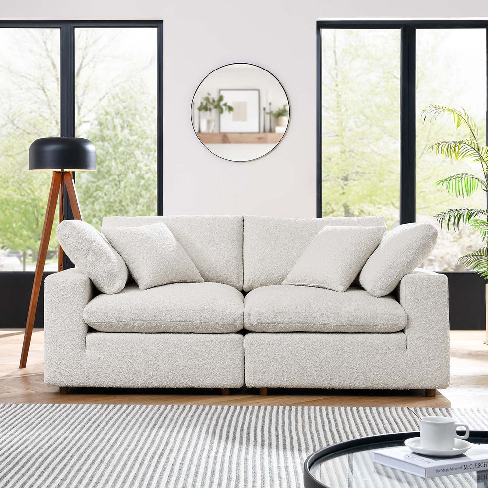 Commix Down Filled Overstuffed Boucle Fabric Loveseat By Modway - EEI-6361 | Loveseats | Modishstore - 10