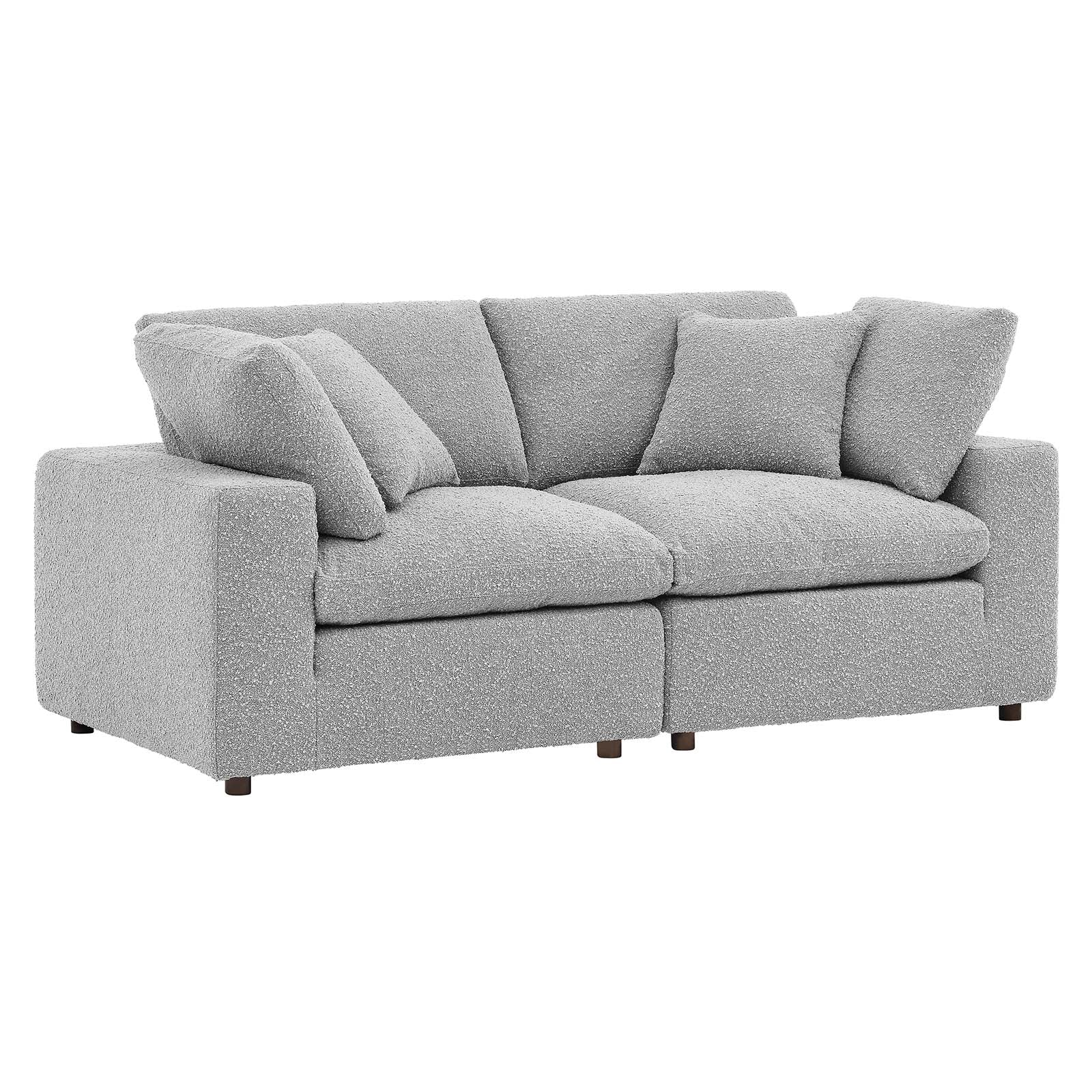 Commix Down Filled Overstuffed Boucle Fabric Loveseat By Modway - EEI-6361 | Loveseats | Modishstore - 11