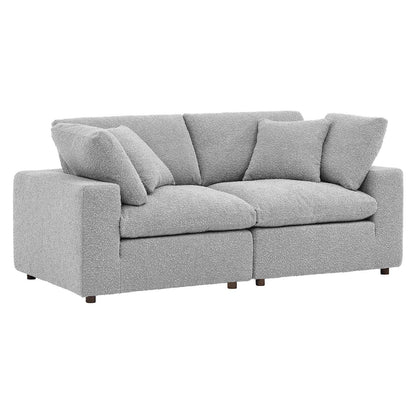Commix Down Filled Overstuffed Boucle Fabric Loveseat By Modway - EEI-6361 | Loveseats | Modishstore - 11