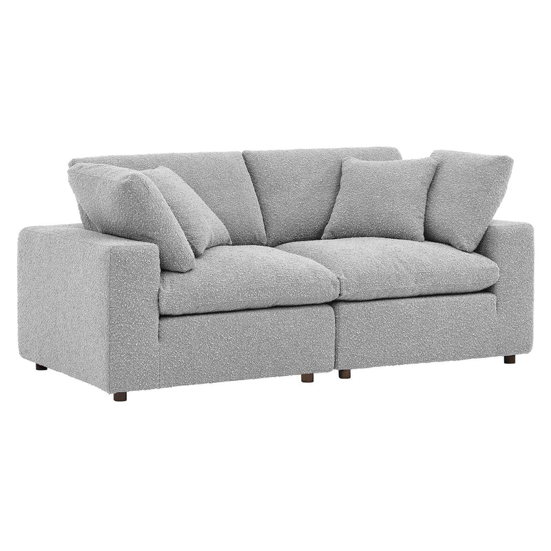 Commix Down Filled Overstuffed Boucle Fabric Loveseat By Modway - EEI-6361 | Loveseats | Modishstore - 11