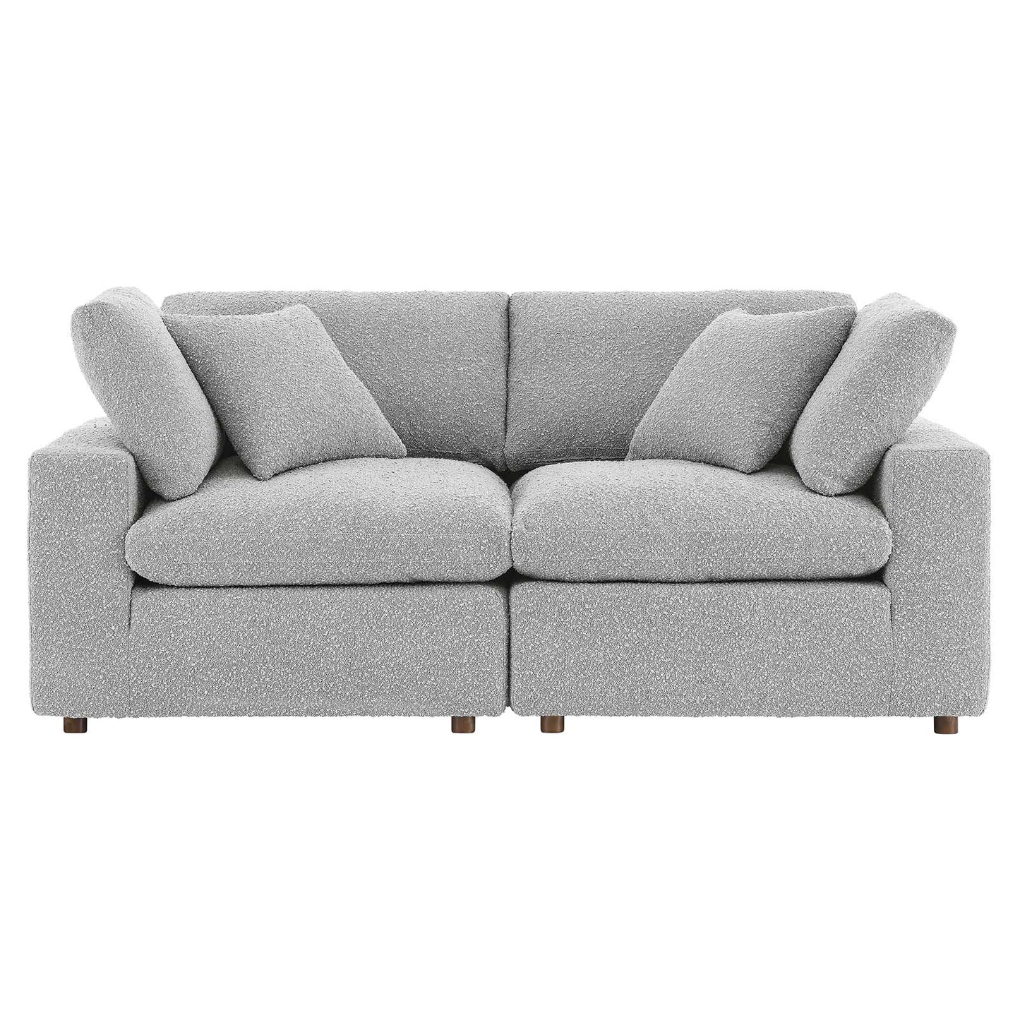 Commix Down Filled Overstuffed Boucle Fabric Loveseat By Modway - EEI-6361 | Loveseats | Modishstore - 12