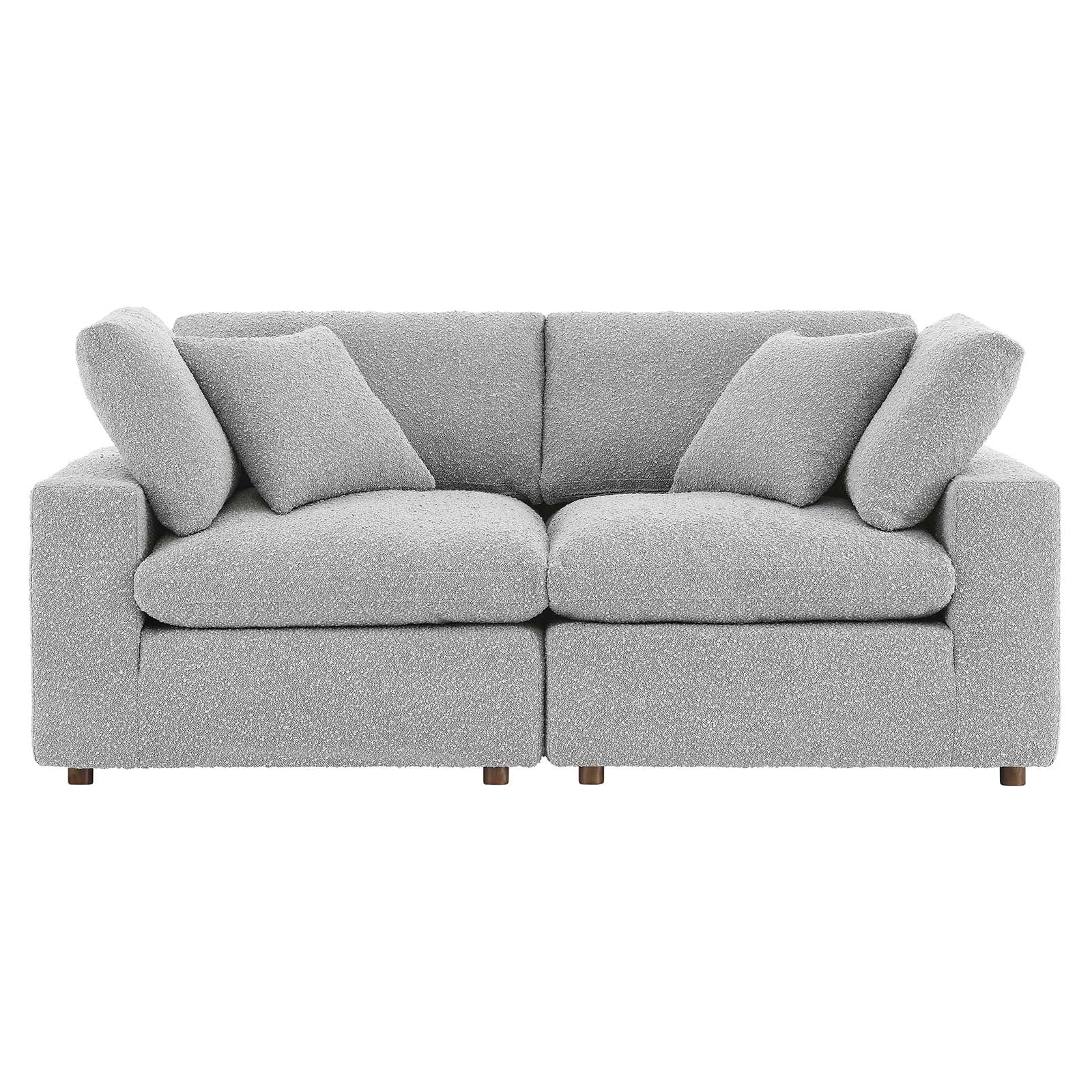 Commix Down Filled Overstuffed Boucle Fabric Loveseat By Modway - EEI-6361 | Loveseats | Modishstore - 12