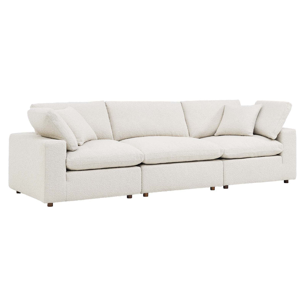 Commix Down Filled Overstuffed Boucle Fabric 3-Seater Sofa By Modway - EEI-6362 | Sofas | Modishstore - 6