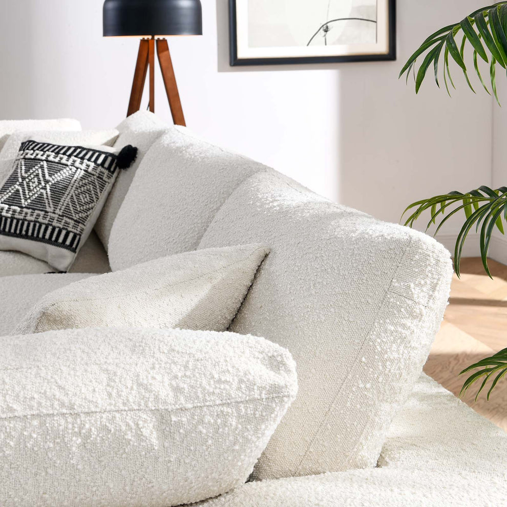 Commix Down Filled Overstuffed Boucle Fabric 3-Seater Sofa By Modway - EEI-6362 | Sofas | Modishstore - 9