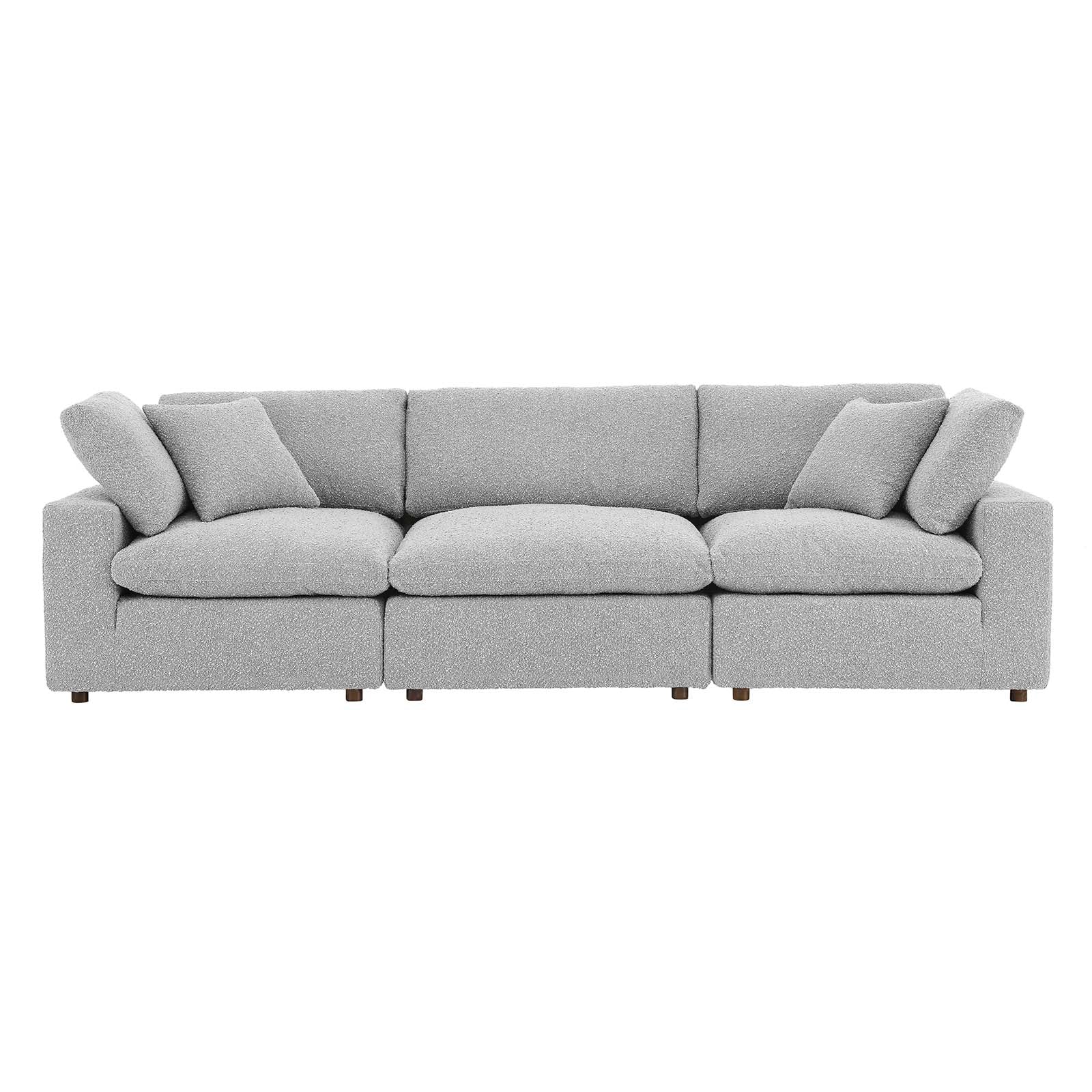 Commix Down Filled Overstuffed Boucle Fabric 3-Seater Sofa By Modway - EEI-6362 | Sofas | Modishstore - 12