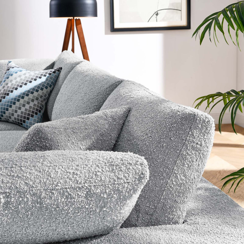 Commix Down Filled Overstuffed Boucle Fabric 3-Seater Sofa By Modway - EEI-6362 | Sofas | Modishstore - 14