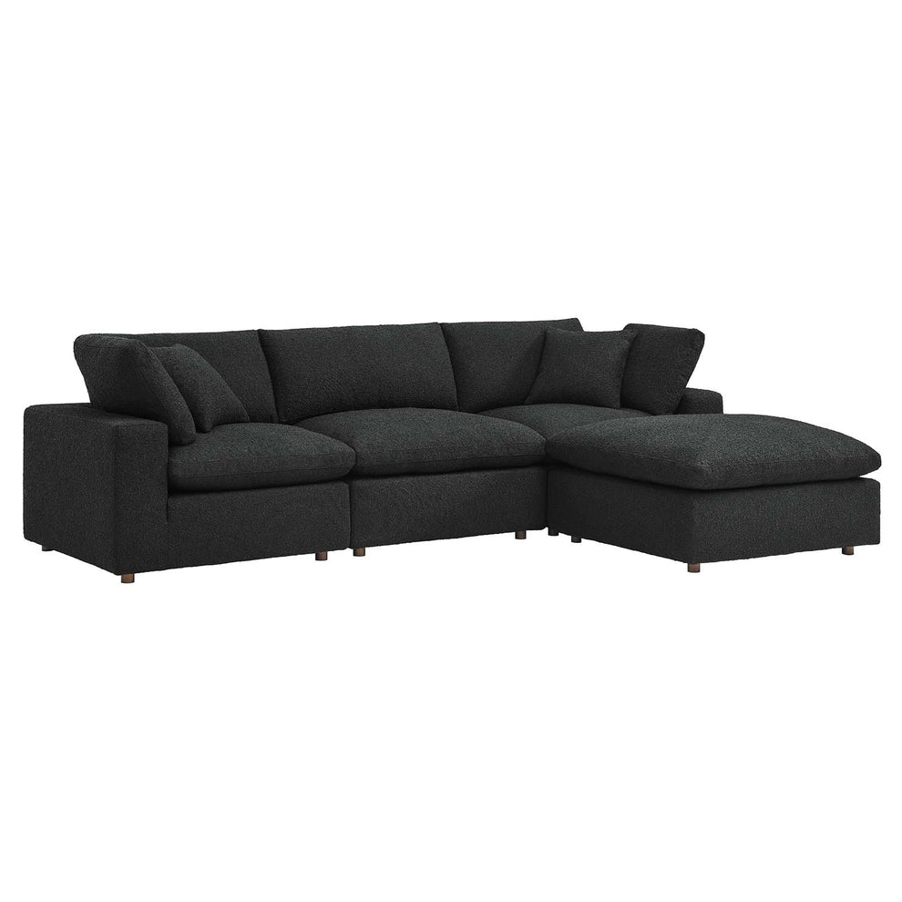 Commix Down Filled Overstuffed Boucle Fabric 4-Piece Sectional Sofa By Modway - EEI-6363 | Sectional | Modishstore - 2