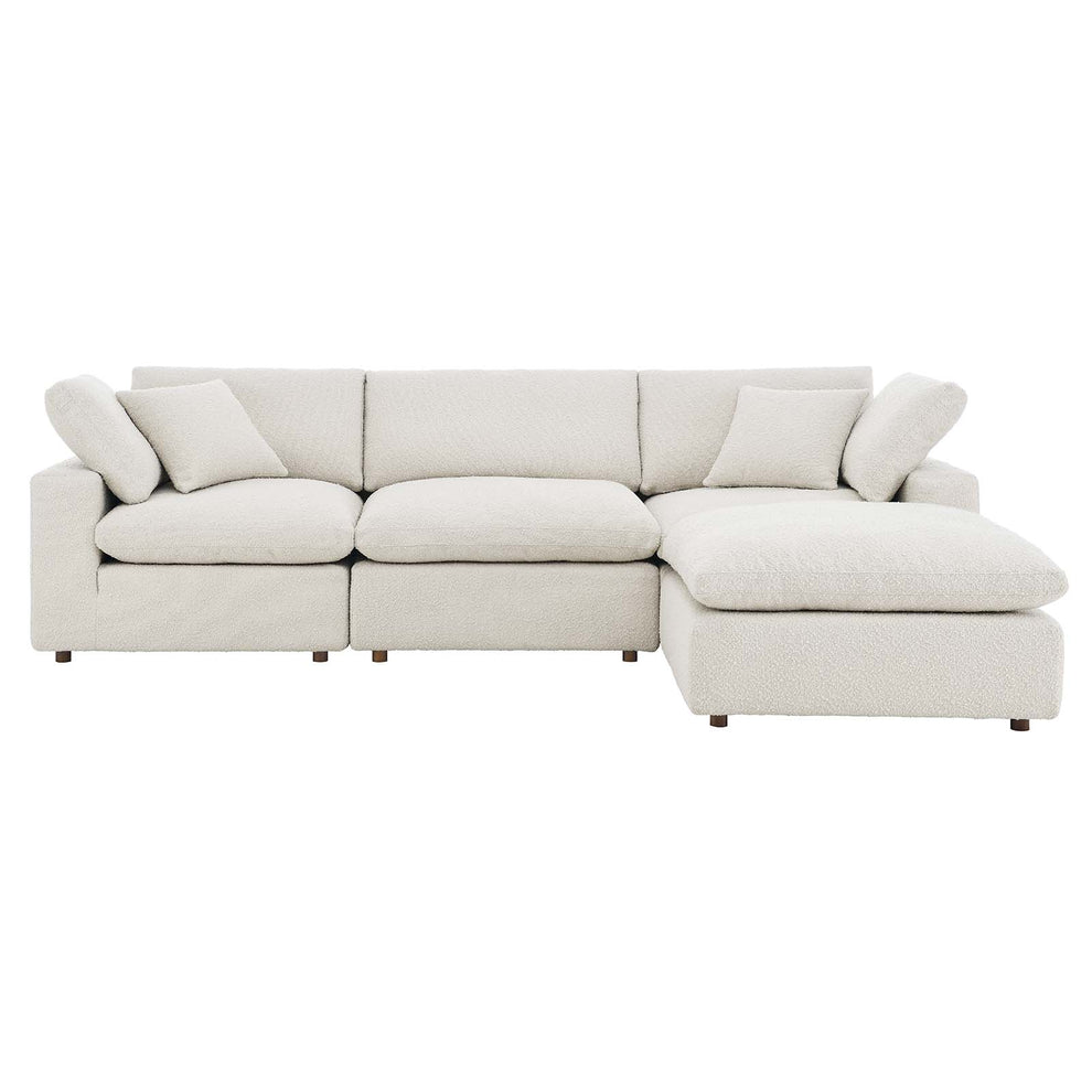 Commix Down Filled Overstuffed Boucle Fabric 4-Piece Sectional Sofa By Modway - EEI-6363 | Sectional | Modishstore - 7