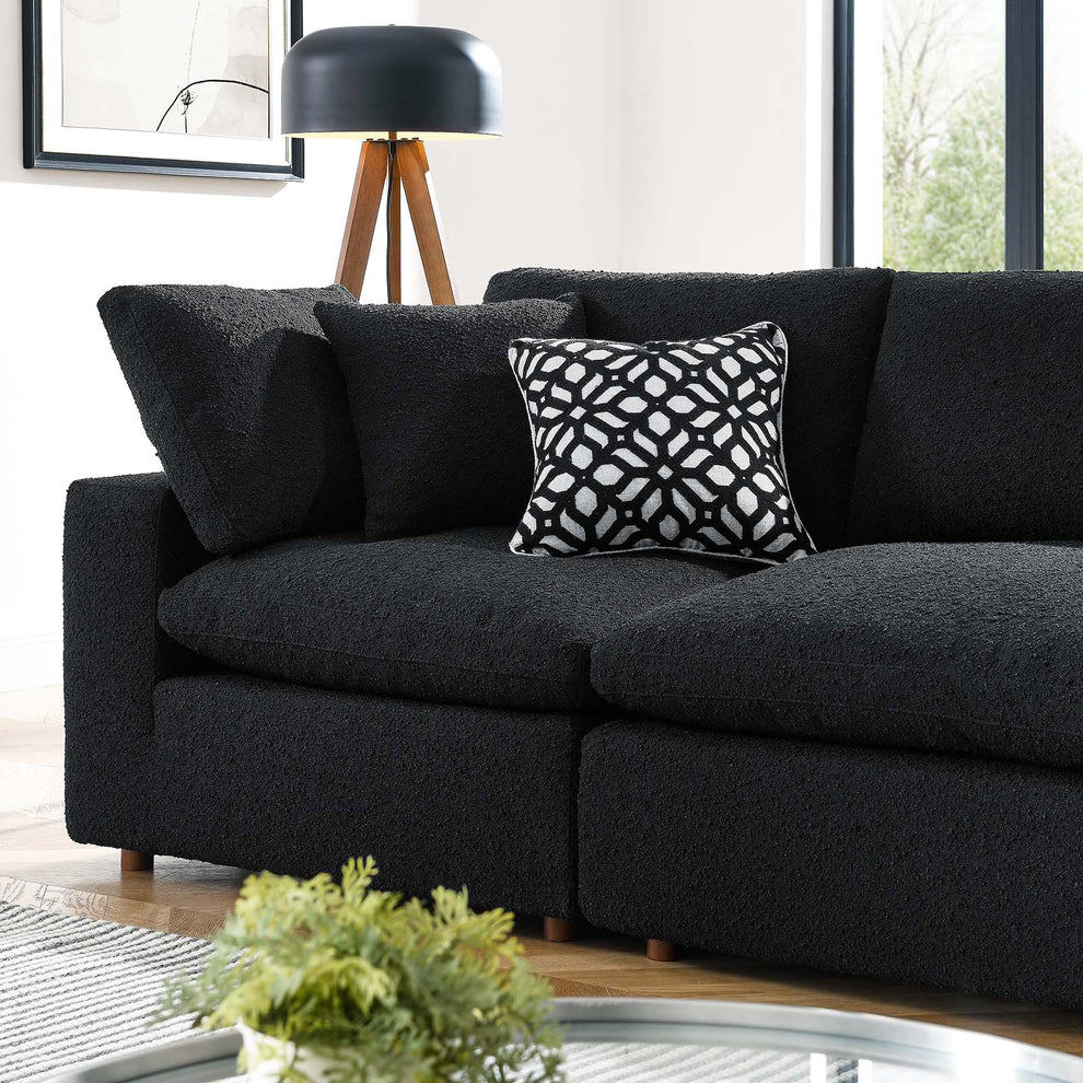 Commix Down Filled Overstuffed Boucle Fabric 4-Seater Sofa By Modway - EEI-6364 | Sofas | Modishstore - 5