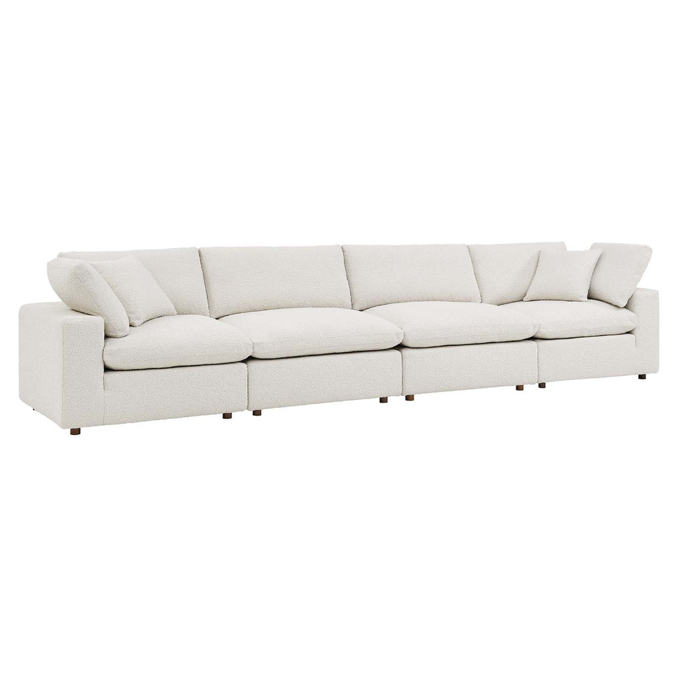 Commix Down Filled Overstuffed Boucle Fabric 4-Seater Sofa By Modway - EEI-6364 | Sofas | Modishstore - 6