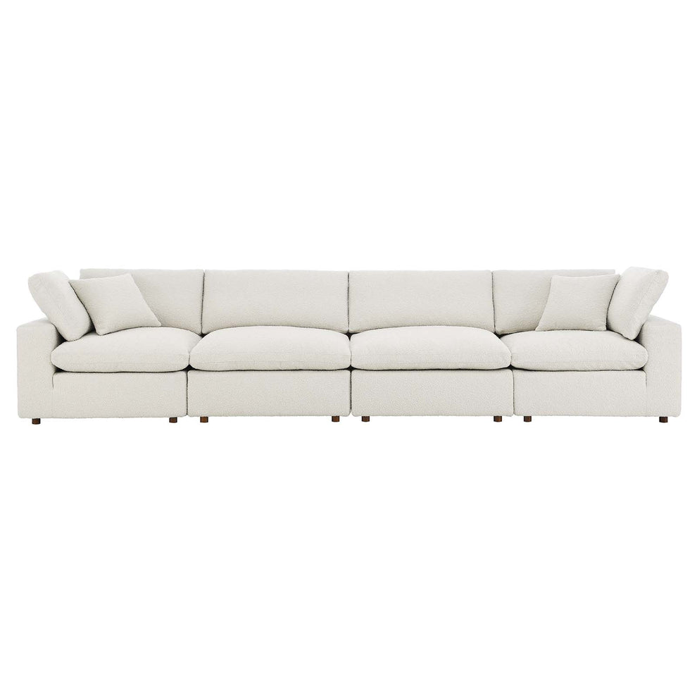 Commix Down Filled Overstuffed Boucle Fabric 4-Seater Sofa By Modway - EEI-6364 | Sofas | Modishstore - 7