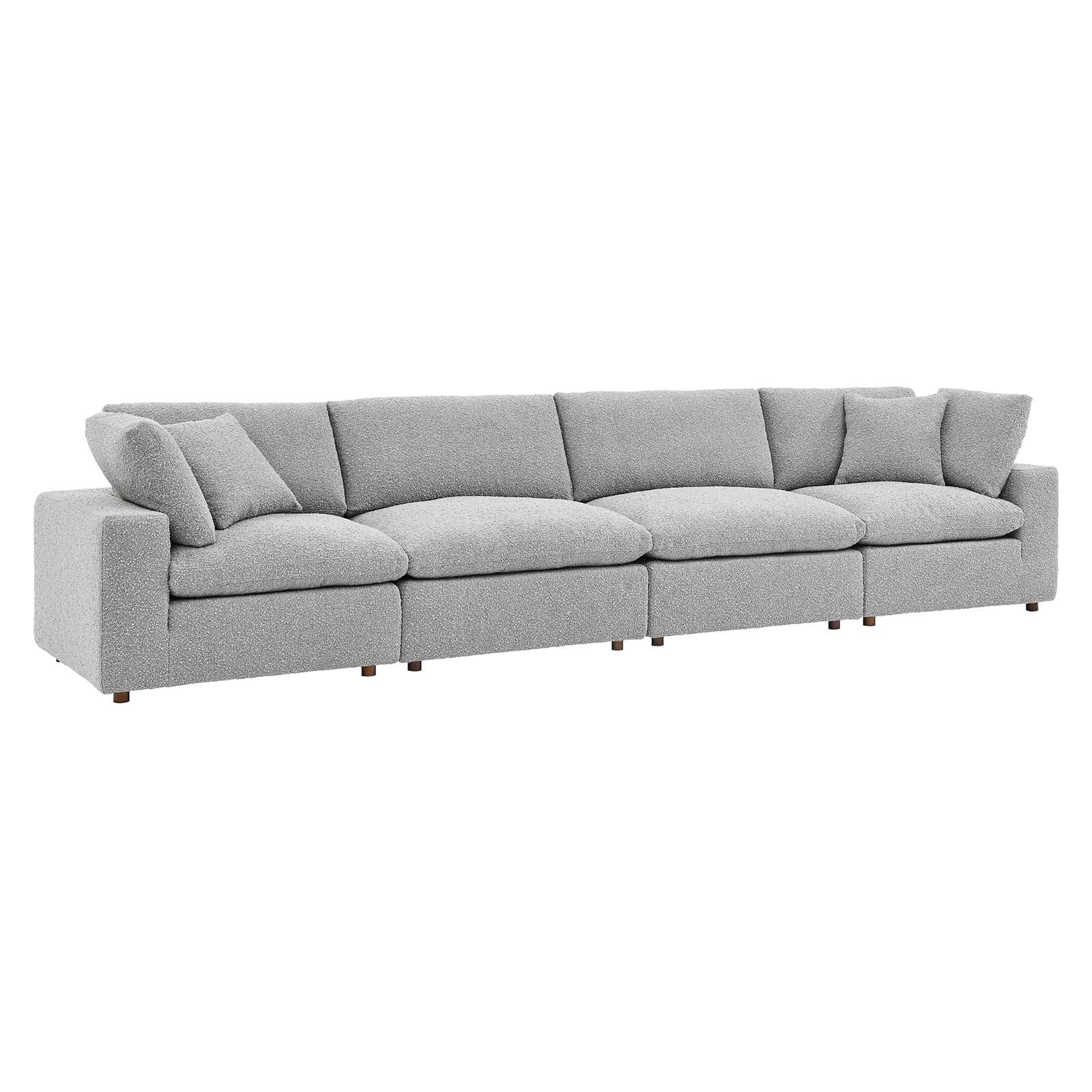 Commix Down Filled Overstuffed Boucle Fabric 4-Seater Sofa By Modway - EEI-6364 | Sofas | Modishstore - 11