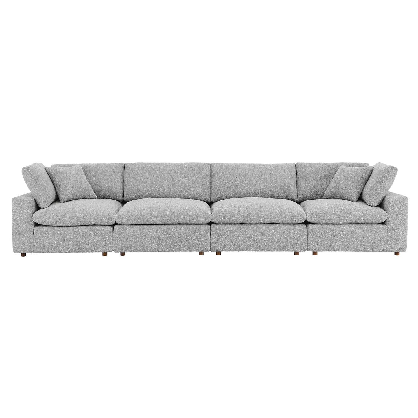 Commix Down Filled Overstuffed Boucle Fabric 4-Seater Sofa By Modway - EEI-6364 | Sofas | Modishstore - 12