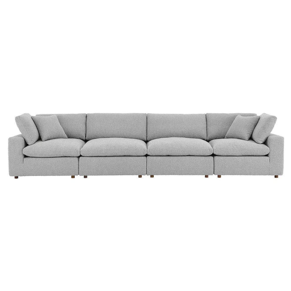 Commix Down Filled Overstuffed Boucle Fabric 4-Seater Sofa By Modway - EEI-6364 | Sofas | Modishstore - 12