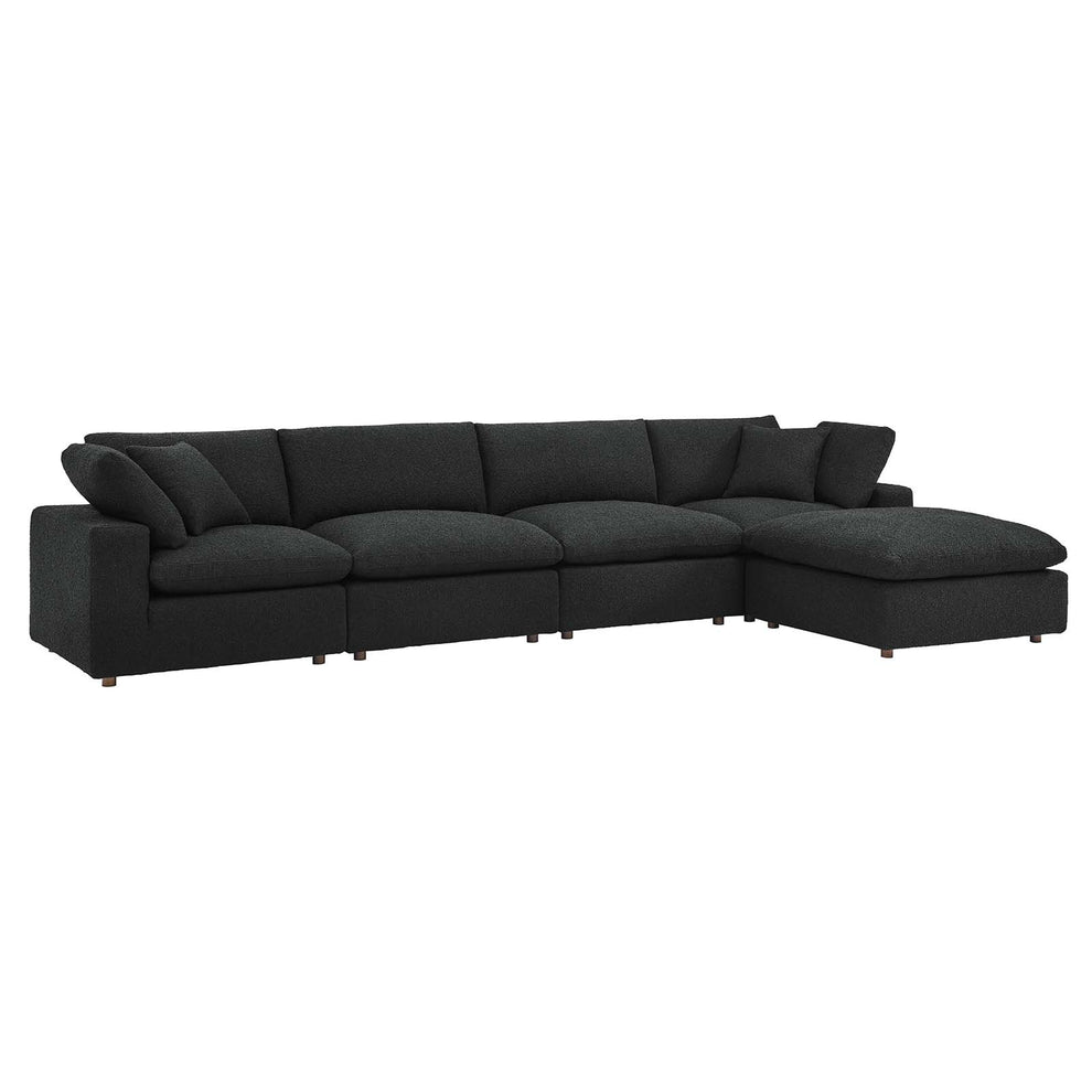 Commix Down Filled Overstuffed Boucle Fabric 5-Piece Sectional Sofa By Modway - EEI-6365 | Sectional | Modishstore - 2