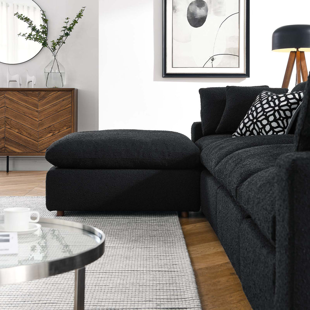 Commix Down Filled Overstuffed Boucle Fabric 5-Piece Sectional Sofa By Modway - EEI-6365 | Sectional | Modishstore - 5