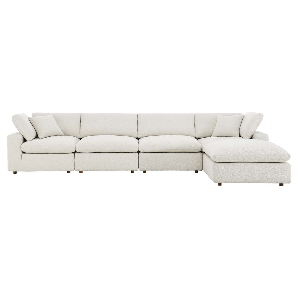 Commix Down Filled Overstuffed Boucle Fabric 5-Piece Sectional Sofa By Modway - EEI-6365 | Sectional | Modishstore - 7