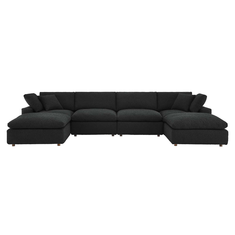 Commix Down Filled Overstuffed Boucle 6-Piece Sectional Sofa By Modway - EEI-6366 | Sectional | Modishstore - 2