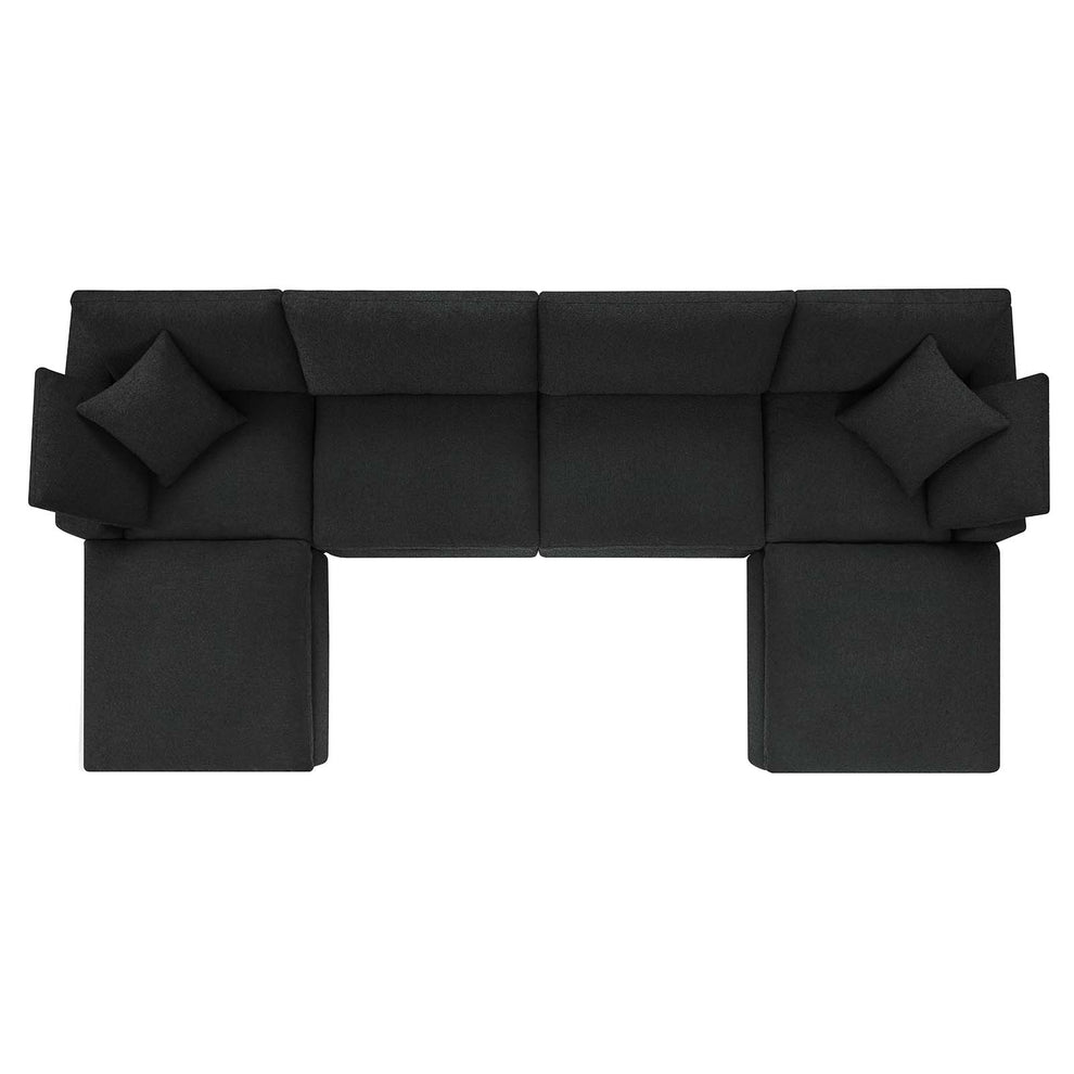 Commix Down Filled Overstuffed Boucle 6-Piece Sectional Sofa By Modway - EEI-6366 | Sectional | Modishstore - 3
