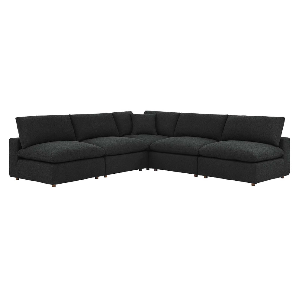 Commix Down Filled Overstuffed Boucle Fabric 5-Piece Sectional Sofa By Modway - EEI-6367 | Sectional | Modishstore - 2