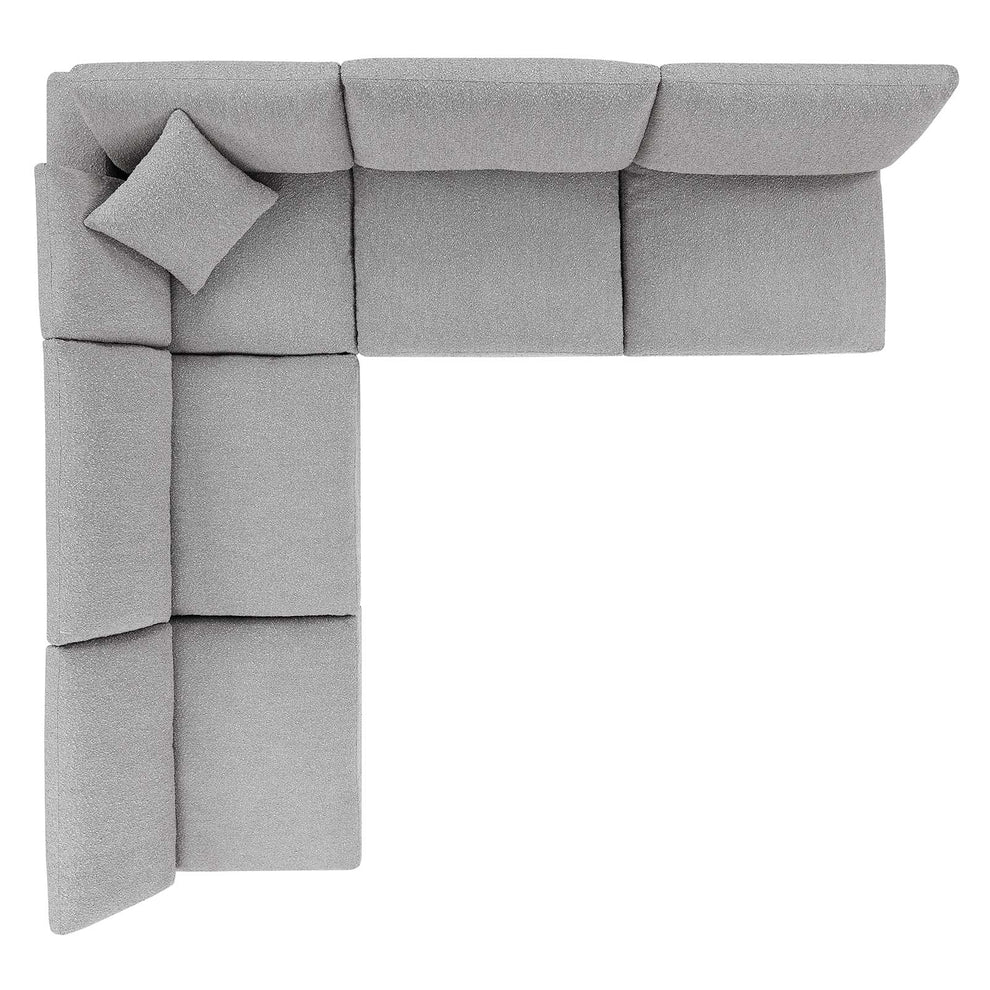 Commix Down Filled Overstuffed Boucle Fabric 5-Piece Sectional Sofa By Modway - EEI-6367 | Sectional | Modishstore - 12