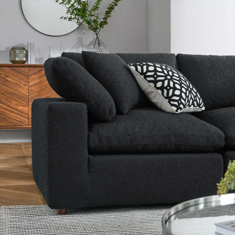 Commix Down Filled Overstuffed Boucle 5-Piece Sectional Sofa By Modway - EEI-6368 | Sectional | Modishstore - 5