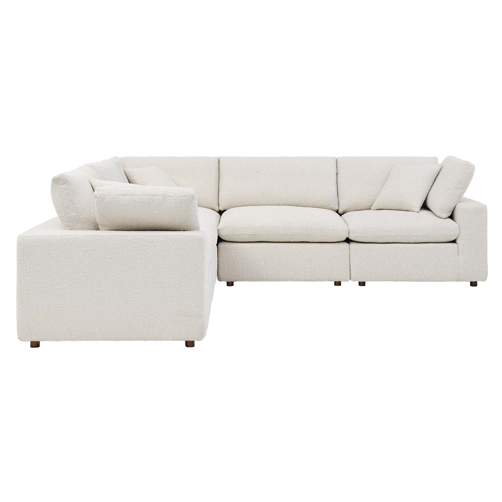 Commix Down Filled Overstuffed Boucle 5-Piece Sectional Sofa By Modway - EEI-6368 | Sectional | Modishstore - 7