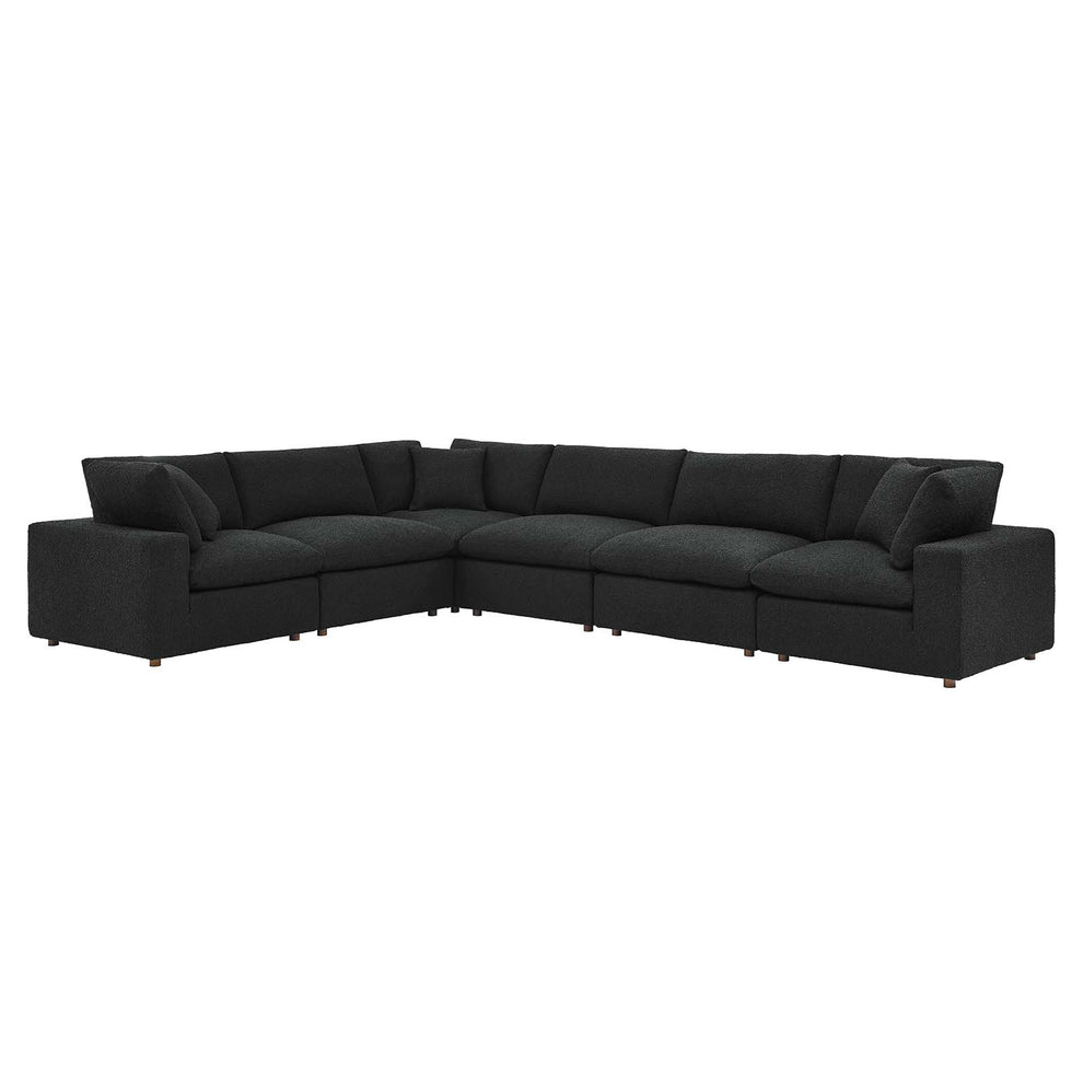 Commix Down Filled Overstuffed Boucle Fabric 6-Piece Sectional Sofa By Modway - EEI-6369 | Sectional | Modishstore - 2