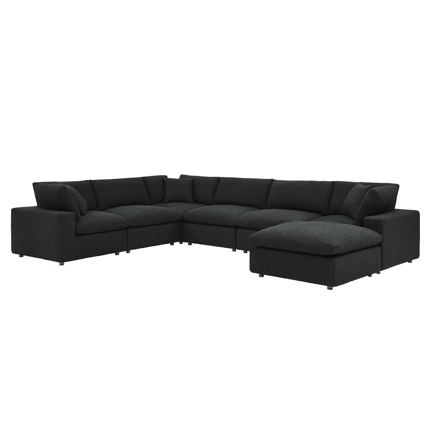 Commix Down Filled Overstuffed Boucle 7-Piece Sectional Sofa By Modway - EEI-6370 | Sectional | Modishstore - 2