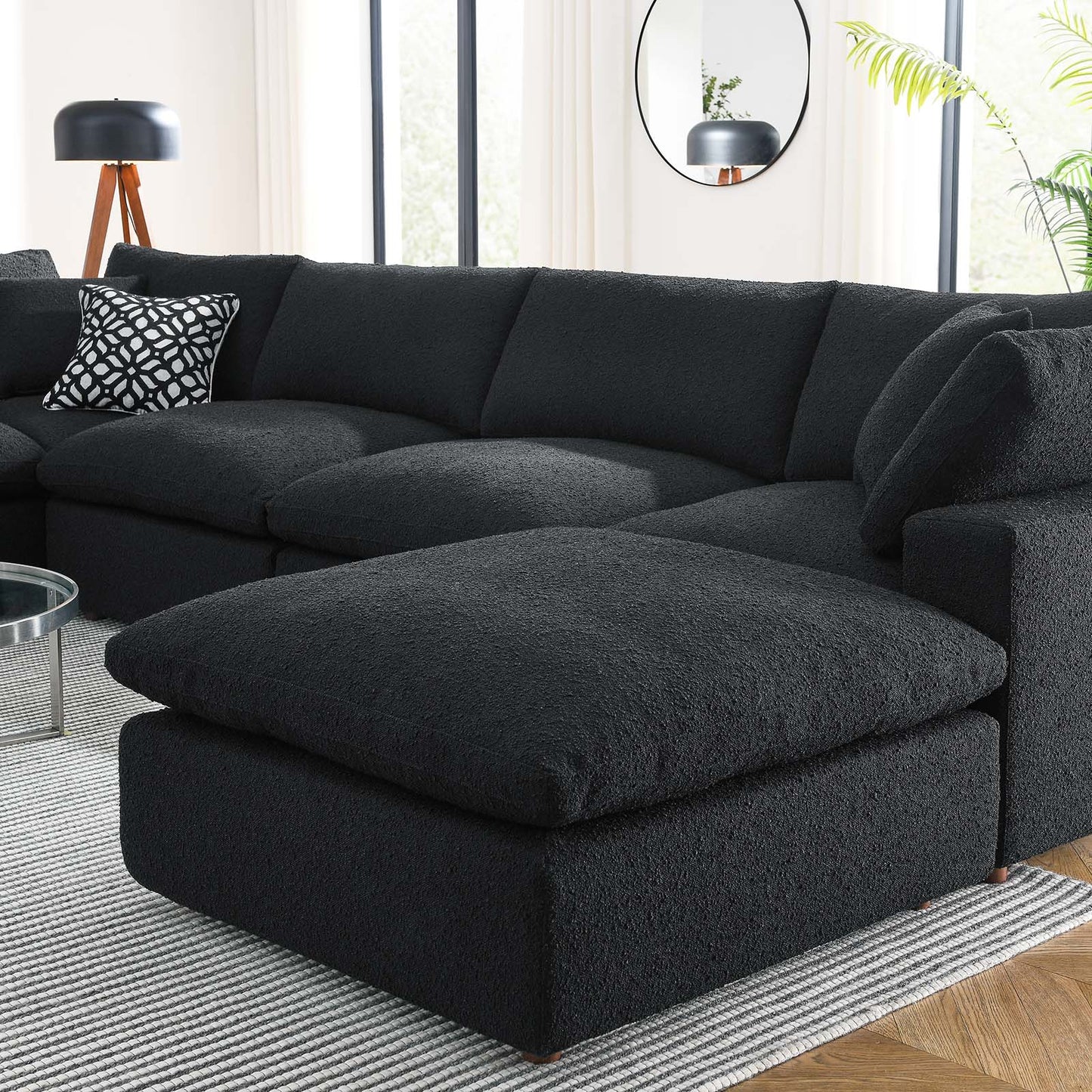Commix Down Filled Overstuffed Boucle 7-Piece Sectional Sofa By Modway - EEI-6370 | Sectional | Modishstore - 5