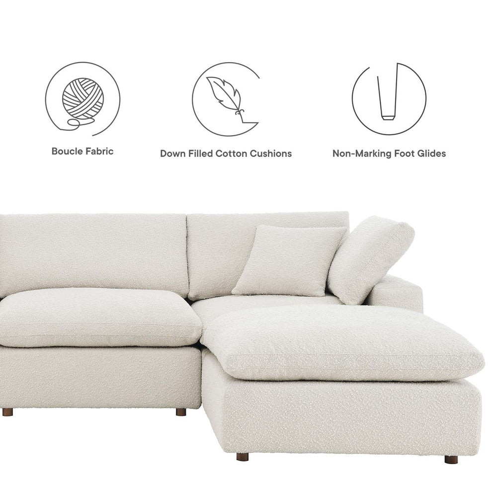 Commix Down Filled Overstuffed Boucle 7-Piece Sectional Sofa By Modway - EEI-6370 | Sectional | Modishstore - 8