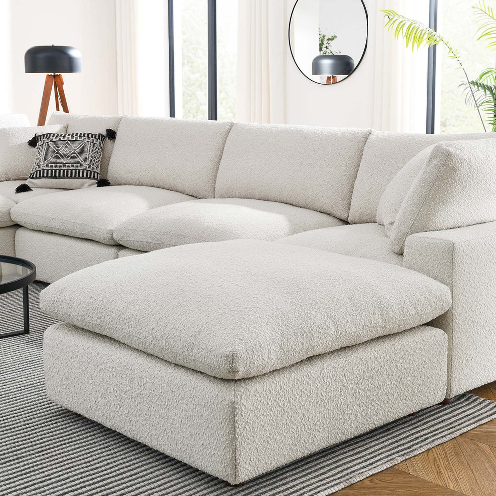 Commix Down Filled Overstuffed Boucle 7-Piece Sectional Sofa By Modway - EEI-6370 | Sectional | Modishstore - 9