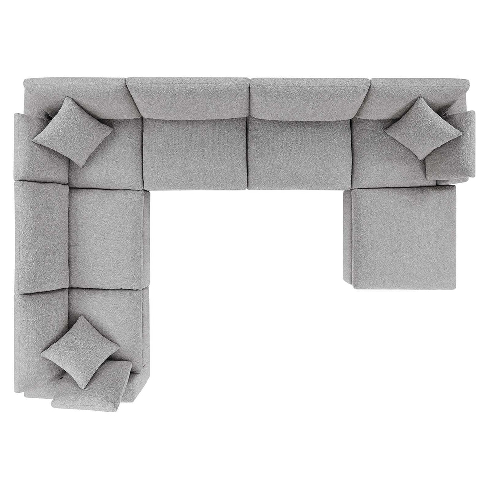 Commix Down Filled Overstuffed Boucle 7-Piece Sectional Sofa By Modway - EEI-6370 | Sectional | Modishstore - 12