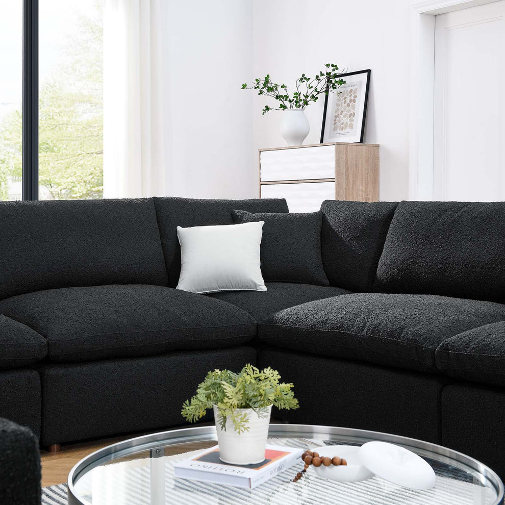 Commix Down Filled Overstuffed Boucle Fabric 8-Piece Sectional Sofa By Modway - EEI-6371 | Sectional | Modishstore - 5