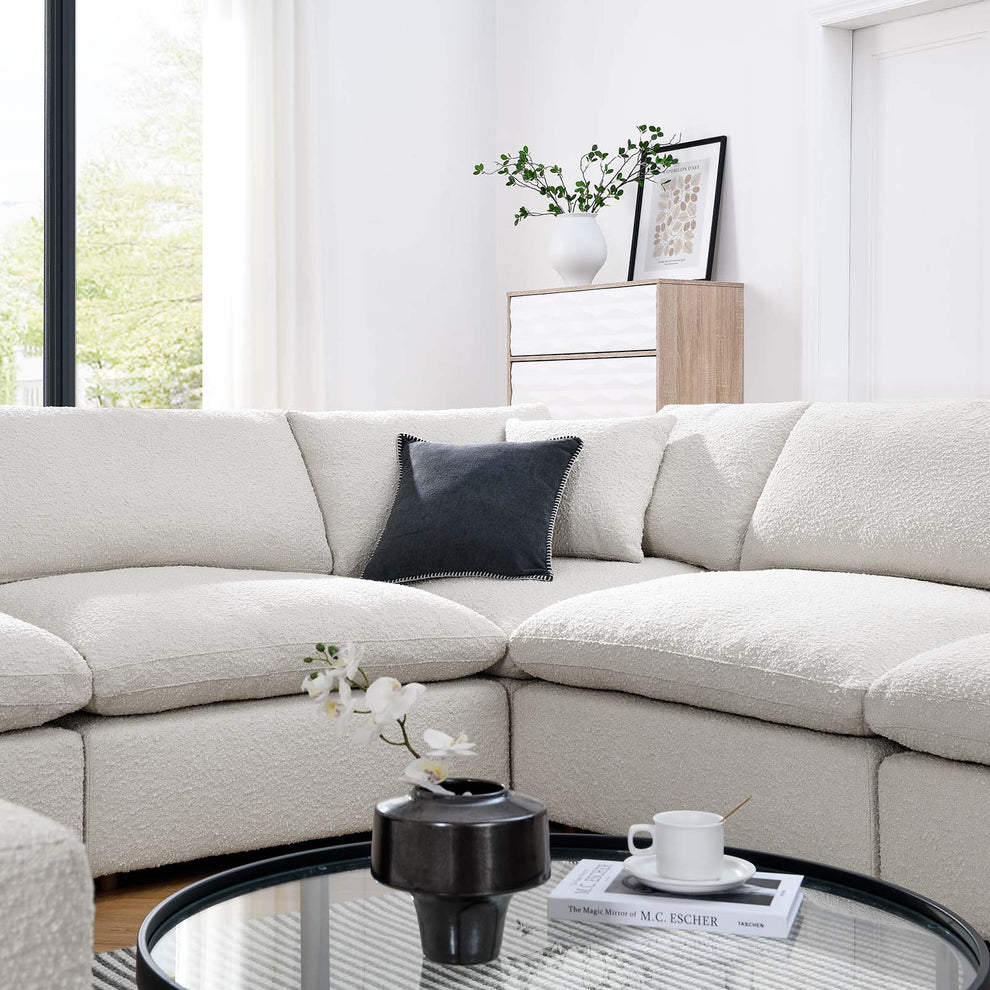 Commix Down Filled Overstuffed Boucle Fabric 8-Piece Sectional Sofa By Modway - EEI-6371 | Sectional | Modishstore - 9