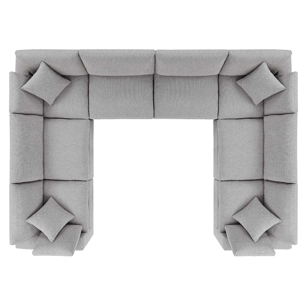 Commix Down Filled Overstuffed Boucle Fabric 8-Piece Sectional Sofa By Modway - EEI-6371 | Sectional | Modishstore - 12