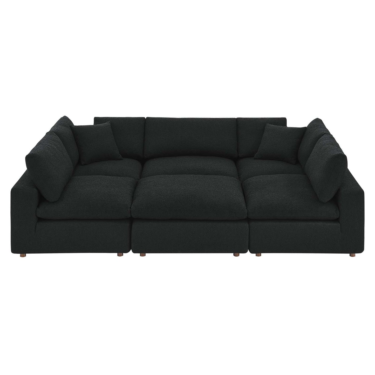 Commix Down Filled Overstuffed Boucle Fabric 6-Piece Sectional Sofa By Modway - EEI-6372 | Sectional | Modishstore - 2