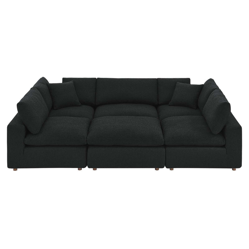 Commix Down Filled Overstuffed Boucle Fabric 6-Piece Sectional Sofa By Modway - EEI-6372 | Sectional | Modishstore - 2