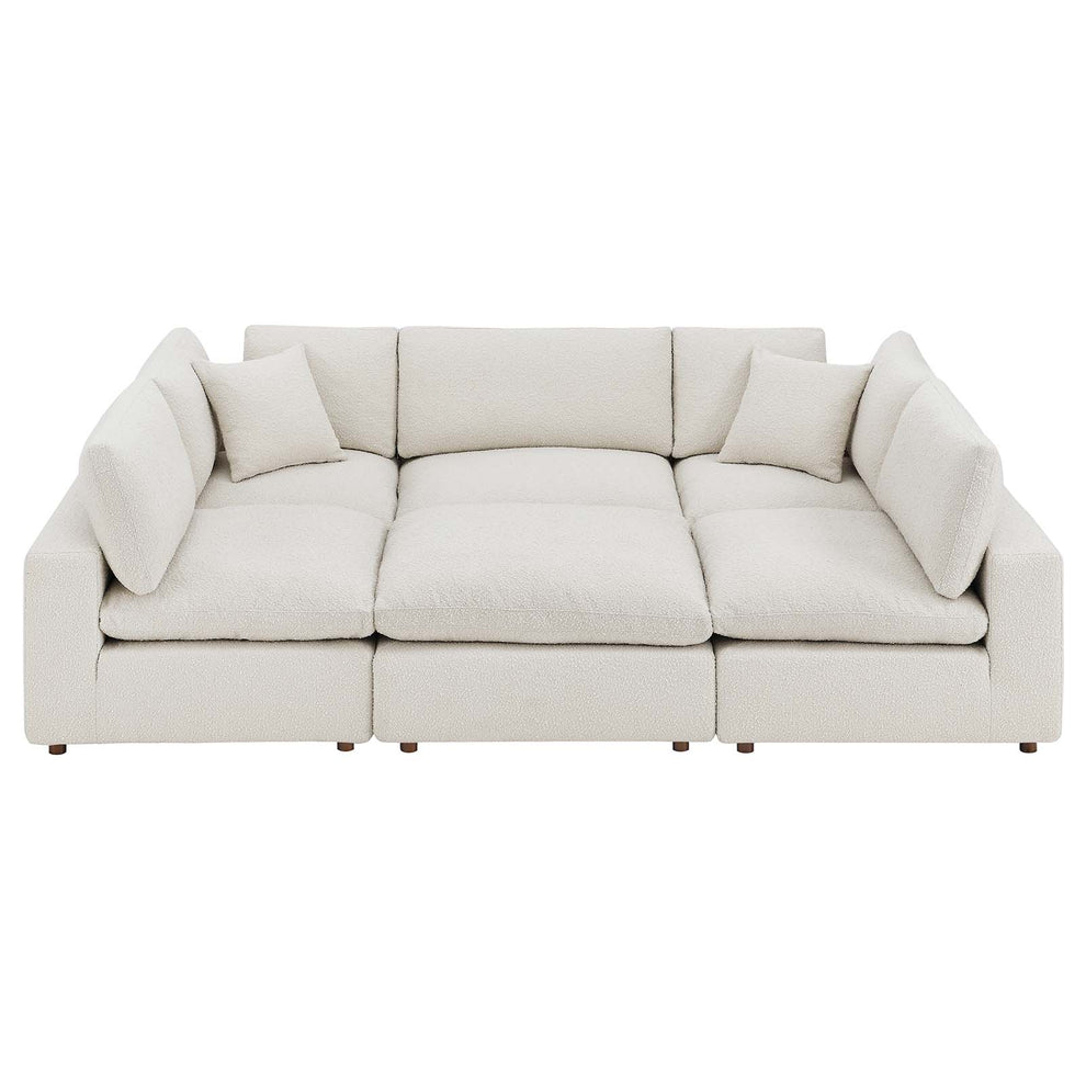 Commix Down Filled Overstuffed Boucle Fabric 6-Piece Sectional Sofa By Modway - EEI-6372 | Sectional | Modishstore - 6