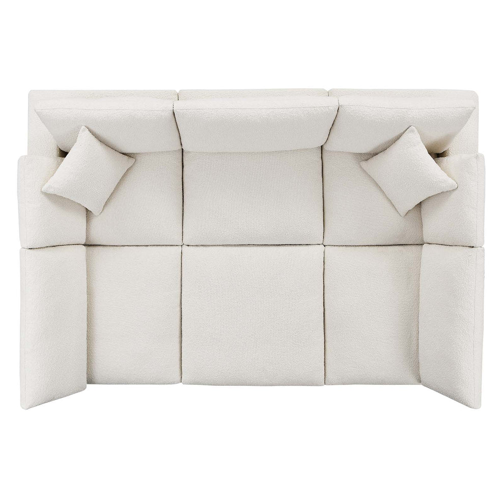 Commix Down Filled Overstuffed Boucle Fabric 6-Piece Sectional Sofa By Modway - EEI-6372 | Sectional | Modishstore - 7